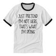 Pretend Introvert Introverted Apparel Unisex Cotton Ringer T-Shirt Pretend Introvert Introverted Apparel Unisex Cotton Ringer T-Shirt