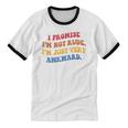 I Promise I'm Not Rude I'm Just Very Awkward Introvert Unisex Cotton Ringer T-Shirt I Promise I'm Not Rude I'm Just Very Awkward Introvert Unisex Cotton Ringer T-Shirt