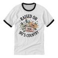 Raised On 90's Country Music Lover Nostalgia Retro Vibe Unisex Cotton Ringer T-Shirt Raised On 90's Country Music Lover Nostalgia Retro Vibe Unisex Cotton Ringer T-Shirt