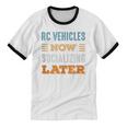 RC Vehicles Now Minimal Socializing Introvert Vintage Unisex Cotton Ringer T-Shirt