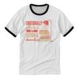 Reader Bookworm Fictional Character Reading Introvert Unisex Cotton Ringer T-Shirt