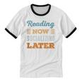 Reading Now Minimal Socializing Introvert Vintage Unisex Cotton Ringer T-Shirt Reading Now Minimal Socializing Introvert Vintage Unisex Cotton Ringer T-Shirt