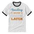 Reading Now Minimal Socializing Introvert Vintage Unisex Cotton Ringer T-Shirt Reading Now Minimal Socializing Introvert Vintage Unisex Cotton Ringer T-Shirt