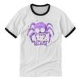 Recluse Pastel Goth Spider Shy Introvert Creepy Cute Kawaii Unisex Cotton Ringer T-Shirt