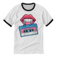 Retro 80s And 90s Cassette Perfect For Nostalgia Unisex Cotton Ringer T-Shirt Retro 80s And 90s Cassette Perfect For Nostalgia Unisex Cotton Ringer T-Shirt