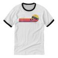 Retro 80's 90's Music Nostalgia Video Cassette Tape VHS Unisex Cotton Ringer T-Shirt