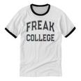 Retro Anti Social FREAK COLLEGE Introvert Stay Away From Me Unisex Cotton Ringer T-Shirt Retro Anti Social FREAK COLLEGE Introvert Stay Away From Me Unisex Cotton Ringer T-Shirt