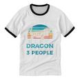 Retro Bearded Dragon Introvert For Lizard Lovers Unisex Cotton Ringer T-Shirt