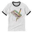 Retro Cassette And Pencil 80s 90s Nostalgia Music Lover Unisex Cotton Ringer T-Shirt Retro Cassette And Pencil 80s 90s Nostalgia Music Lover Unisex Cotton Ringer T-Shirt