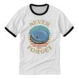 Retro CD Player Never Forget Nostalgia Vintage Unisex Cotton Ringer T-Shirt