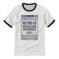 Retro Computer Dialog Box 90s Desktop Interface Nostalgia Unisex Cotton Ringer T-Shirt Retro Computer Dialog Box 90s Desktop Interface Nostalgia Unisex Cotton Ringer T-Shirt