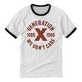 Retro Gen X 1965-1980 Sarcastic Nostalgia Graphic Premium Tri-Blend Unisex Cotton Ringer T-Shirt Retro Gen X 1965-1980 Sarcastic Nostalgia Graphic Premium Tri-Blend Unisex Cotton Ringer T-Shirt