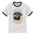 Retro Phone Never Forget Nostalgia Vintage Raglan Baseball Tee Unisex Cotton Ringer T-Shirt