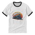 Retro Please Be Patient With Me I'm From The 1900s Train Unisex Cotton Ringer T-Shirt