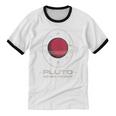 Retro Pluto Never Forget Classic Planet Pluto Nostalgia Unisex Cotton Ringer T-Shirt