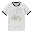 Retro Proud Anti Social Member Of Introverted Book Club Unisex Cotton Ringer T-Shirt