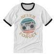 Retro Radio Never Forget Nostalgia Vintage Unisex Cotton Ringer T-Shirt Retro Radio Never Forget Nostalgia Vintage Unisex Cotton Ringer T-Shirt
