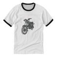 Retro Simme Moped Nostalgia Eastern Block Schwalbe Driver DDR Unisex Cotton Ringer T-Shirt