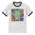 Retro Starter Pack 80s 90s Vintage Nostalgia Cassette Tape Unisex Cotton Ringer T-Shirt