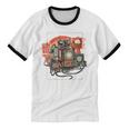 Retro Tech Stack 80s 90s Nostalgia Analog TV Cameras Unisex Cotton Ringer T-Shirt Retro Tech Stack 80s 90s Nostalgia Analog TV Cameras Unisex Cotton Ringer T-Shirt
