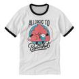 Retro Toon Introvert Sarcasm Anti-Social Nihilism Unisex Cotton Ringer T-Shirt