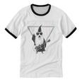 Rock & Roll Wizard Music Nostalgia Unisex Cotton Ringer T-Shirt
