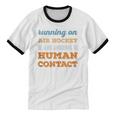Running On Air Hockey Social Introvert Humor Vintage Unisex Cotton Ringer T-Shirt Running On Air Hockey Social Introvert Humor Vintage Unisex Cotton Ringer T-Shirt