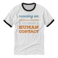 Running On Candle Making Social Introvert Humor Vintage Unisex Cotton Ringer T-Shirt Running On Candle Making Social Introvert Humor Vintage Unisex Cotton Ringer T-Shirt
