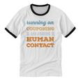 Running On Couponing Social Introvert Humor Vintage Unisex Cotton Ringer T-Shirt Running On Couponing Social Introvert Humor Vintage Unisex Cotton Ringer T-Shirt