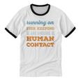 Running On Fish Keeping Social Introvert Humor Vintage Unisex Cotton Ringer T-Shirt Running On Fish Keeping Social Introvert Humor Vintage Unisex Cotton Ringer T-Shirt