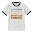Running On Paper Crafts Social Introvert Humor Vintage Unisex Cotton Ringer T-Shirt Running On Paper Crafts Social Introvert Humor Vintage Unisex Cotton Ringer T-Shirt