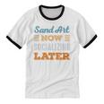Sand Art Now Minimal Socializing Introvert Vintage Unisex Cotton Ringer T-Shirt Sand Art Now Minimal Socializing Introvert Vintage Unisex Cotton Ringer T-Shirt