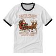 Santa Has The Right Idea Introvert Christmas Unisex Cotton Ringer T-Shirt Santa Has The Right Idea Introvert Christmas Unisex Cotton Ringer T-Shirt