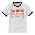 Sarcastic Anti Social Introvert Socialize Unisex Cotton Ringer T-Shirt