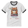 Sarcastic Loner Introvert Not a Friendly Do Not Touchs Unisex Cotton Ringer T-Shirt