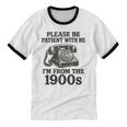 Sarcastic Please Be Patient I'm From The 1900s Unisex Cotton Ringer T-Shirt