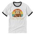Sarcastic Sloth Introvert Anti Social Unisex Cotton Ringer T-Shirt Sarcastic Sloth Introvert Anti Social Unisex Cotton Ringer T-Shirt