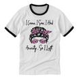 I Came I Saw I Had Anxiety So I Left Messy Bun Introvert Unisex Cotton Ringer T-Shirt I Came I Saw I Had Anxiety So I Left Messy Bun Introvert Unisex Cotton Ringer T-Shirt