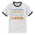 Scrapbooking Now Minimal Socializing Introvert Vintage Unisex Cotton Ringer T-Shirt Scrapbooking Now Minimal Socializing Introvert Vintage Unisex Cotton Ringer T-Shirt