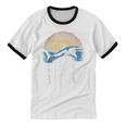 I Like Sharks & Maybe Like 3 People Humor Introverts Summer Unisex Cotton Ringer T-Shirt