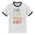 This Is My Sigma Shirt Male Lone Wolf Minimalist Introvert Unisex Cotton Ringer T-Shirt This Is My Sigma Shirt Male Lone Wolf Minimalist Introvert Unisex Cotton Ringer T-Shirt