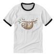 Sloth Shirts Cute Introvert Nope Not Today Sloth Unisex Cotton Ringer T-Shirt Sloth Shirts Cute Introvert Nope Not Today Sloth Unisex Cotton Ringer T-Shirt