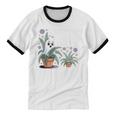 Social Anxiety Introvert Nervous Awkward Socially Unisex Cotton Ringer T-Shirt