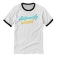 Socially Awkward Introvert Retro Anxious Awkwardly Social Unisex Cotton Ringer T-Shirt