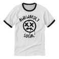 Socially Awkward Introvert Social Anxious Awkwardly Social Unisex Cotton Ringer T-Shirt Socially Awkward Introvert Social Anxious Awkwardly Social Unisex Cotton Ringer T-Shirt