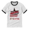 Sock Hop Fabulous Fifties Rock N Roll Automobile Nostalgia Unisex Cotton Ringer T-Shirt