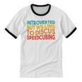 Speedcuber Introvert Cube Solver Speedsolving Speedcubing Unisex Cotton Ringer T-Shirt