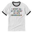 I Spent All My Money On 90's Memorabilia Nostalgia & Retro Unisex Cotton Ringer T-Shirt I Spent All My Money On 90's Memorabilia Nostalgia & Retro Unisex Cotton Ringer T-Shirt