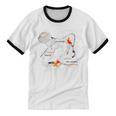 Splash Water Frutiger Aero Y2K Style Clownfish Premium Unisex Cotton Ringer T-Shirt