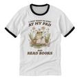 Stay At My Pad And Read Books Frog Introvert Reading Unisex Cotton Ringer T-Shirt Stay At My Pad And Read Books Frog Introvert Reading Unisex Cotton Ringer T-Shirt